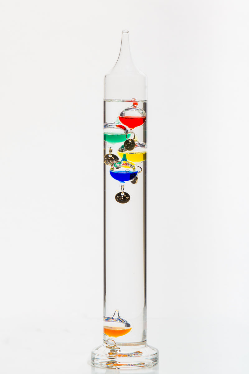 Glassic Gifts® Galileo Thermometer (7 Tall)